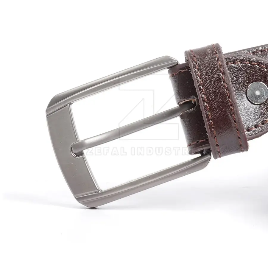 Best Selling High Quality Casual Cow Hide Steel Pin Buckle Leather Belts for Men with Custom Logo Design Eco-Friendly Adjustable — Zefal Industries product photograph 6 of 6