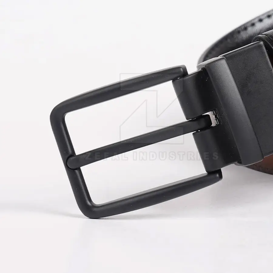 Hot Sale High Quality Eco-Friendly Lightweight Men's Casual Cow Hide Leather Belts 2025 New Arrival Adjustable Steel Pin Buckle — Zefal Industries product photograph 6 of 6