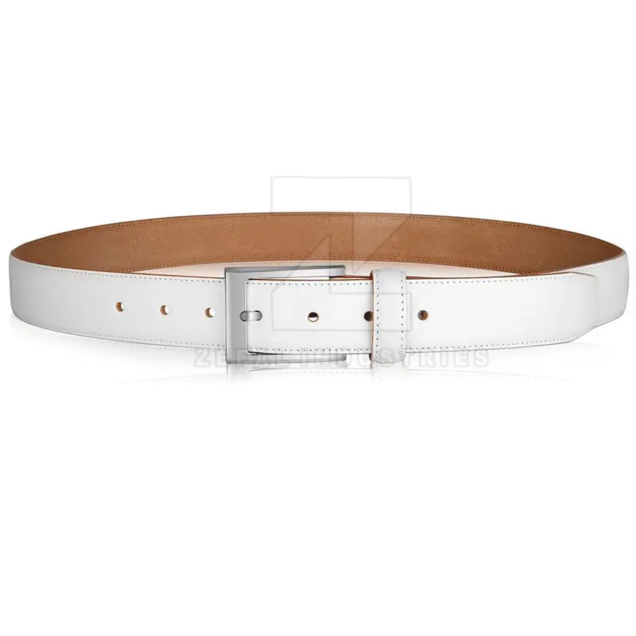 Comfortable Customized High Quality Cow Hide Leather Belts Steel Buckle Eco-Friendly Casual Men's Fashion Belt ZEFAL INDUSTRIES — Zefal Industries product photograph 3 of 6