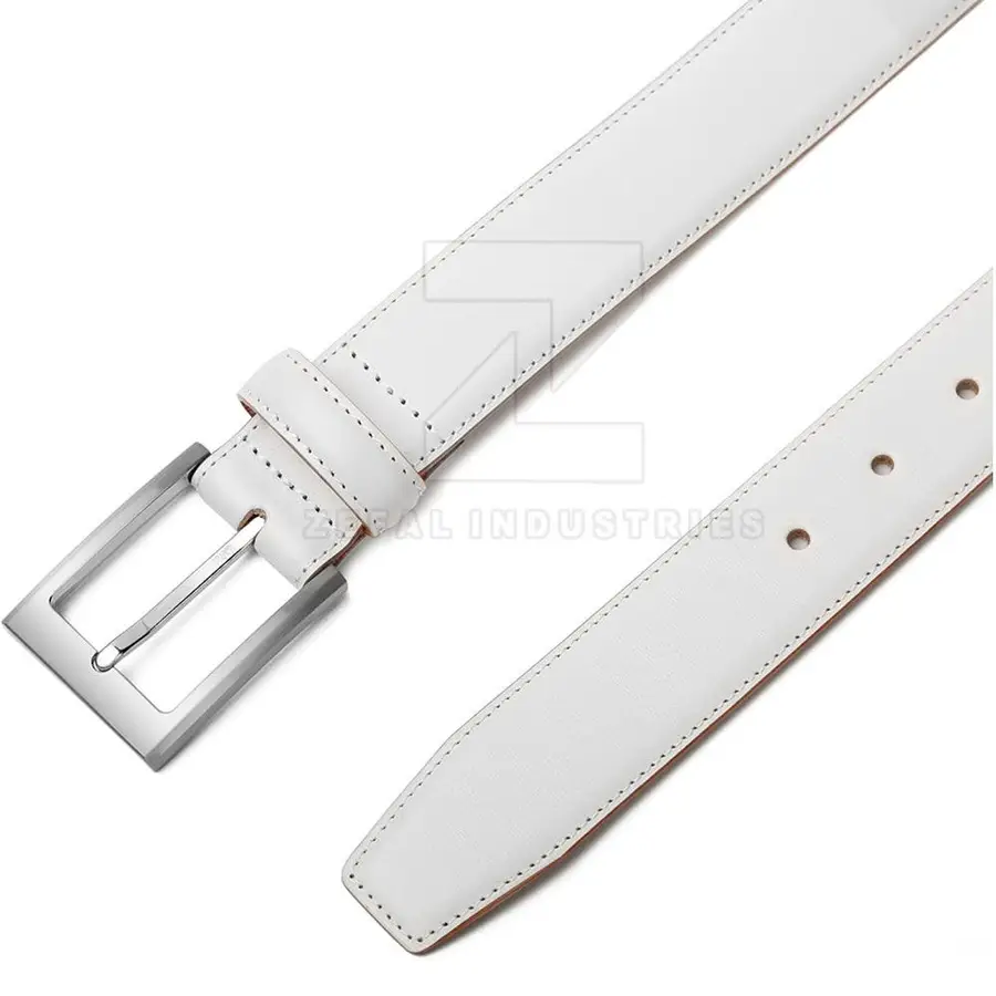 Comfortable Customized High Quality Cow Hide Leather Belts Steel Buckle Eco-Friendly Casual Men's Fashion Belt ZEFAL INDUSTRIES — Zefal Industries product photograph 6 of 6