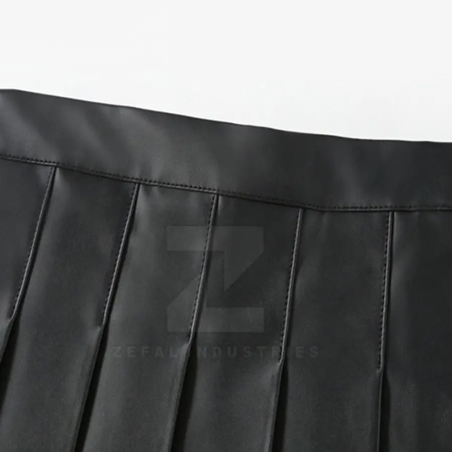 High Quality Customized Breathable Eco-Friendly Women's Leather Skirt-Knee-Length Workout Casual Style All Seasons Wholesale — Zefal Industries product photograph 5 of 6