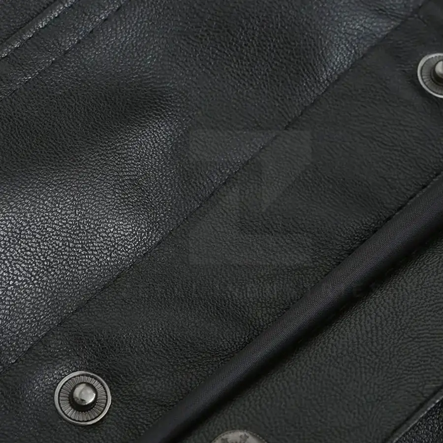 Best Selling Adult Men's Casual Winter Genuine Leather Vest-High Quality Breathable Outerwear — Zefal Industries product photograph 4 of 6