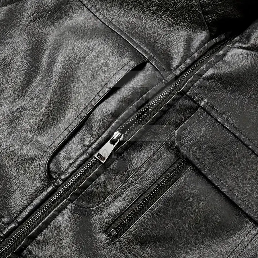 Custom Men's Winter Leather Vest-Durable Breathable Outer Wear Casual Style High Quality with Custom Colors & Logo — Zefal Industries product photograph 4 of 6