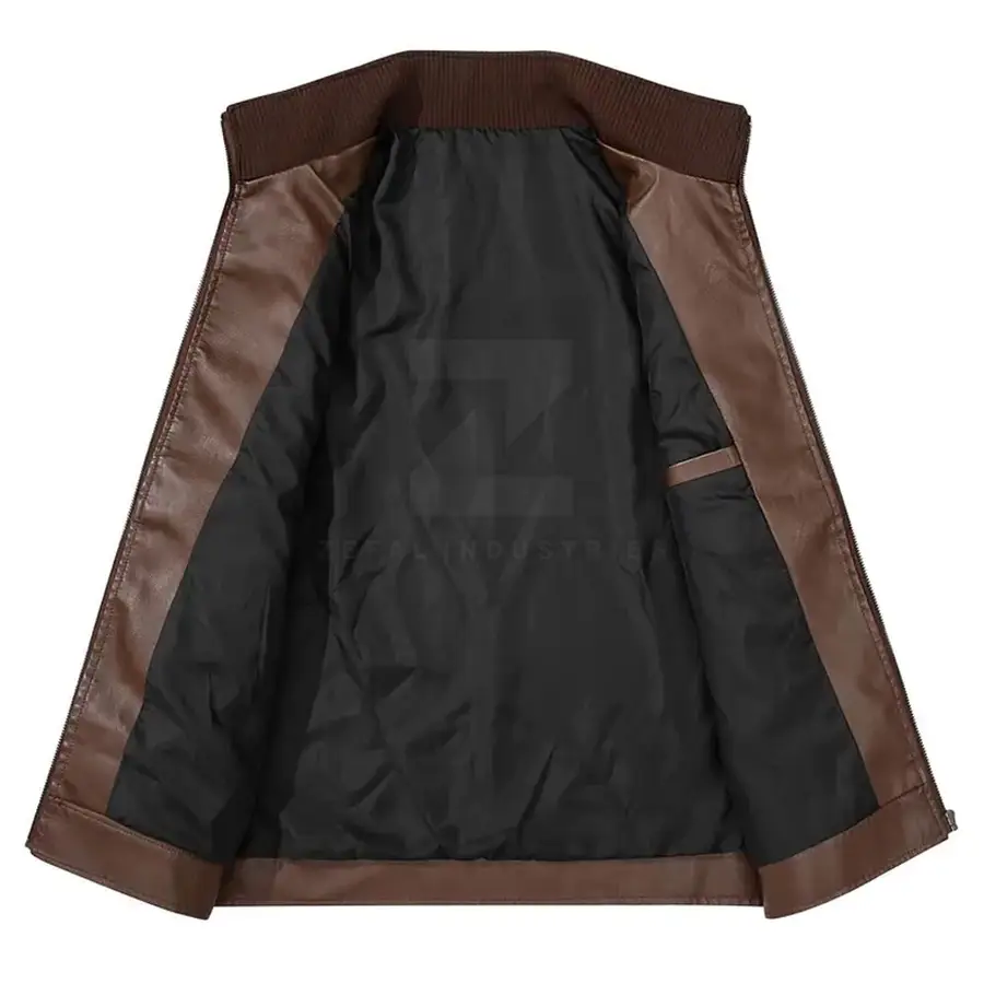 Premium Quality Men's Casual Winter Breathable Leather Vests-Customized Colors & Sizes Wholesale Price 2025 Latest Design — Zefal Industries product photograph 3 of 6