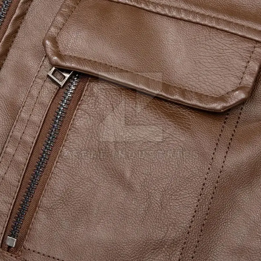 Premium Quality Men's Casual Winter Breathable Leather Vests-Customized Colors & Sizes Wholesale Price 2025 Latest Design — Zefal Industries product photograph 4 of 6