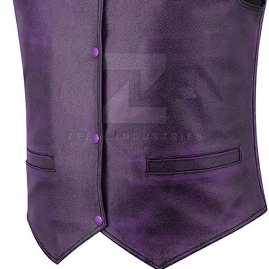 Fashion Wear 2025 Men Casual Winter Genuine Leather Vest Breathable High Quality Customized Design V-neck Outerwear Customized — Zefal Industries product photograph 5 of 6