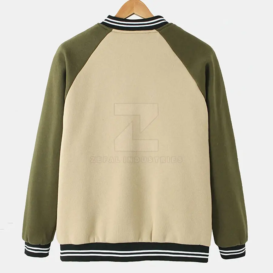 Unique Design Men's Letterman Jacket Stand Front 100% Cotton Eco-Friendly Breathable Winter Fashion Best Selling Customizable — Zefal Industries product photograph 2 of 6