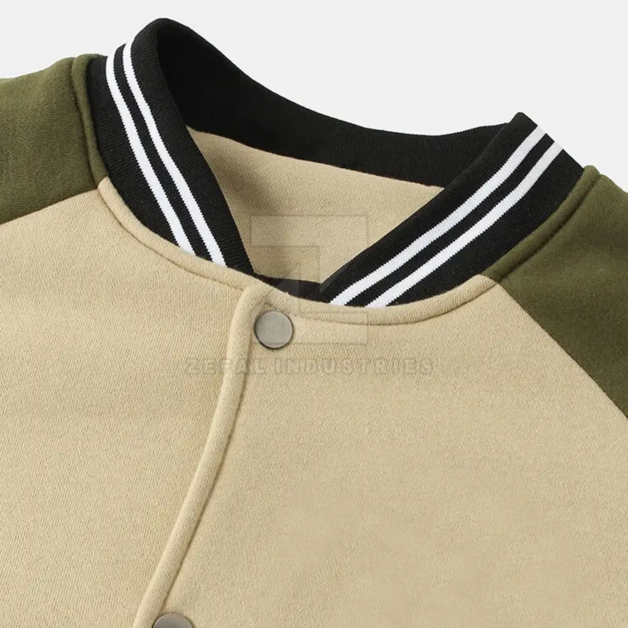 Unique Design Men's Letterman Jacket Stand Front 100% Cotton Eco-Friendly Breathable Winter Fashion Best Selling Customizable — Zefal Industries product photograph 3 of 6