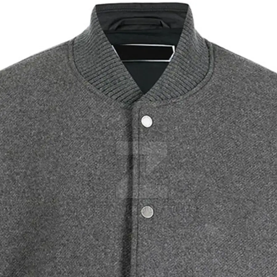 Top Online Selling Best Price Letterman Jacket Stand Collar Front 100% Cotton Eco-Friendly Breathable OEM Service Low MOQ Winter — Zefal Industries product photograph 3 of 6