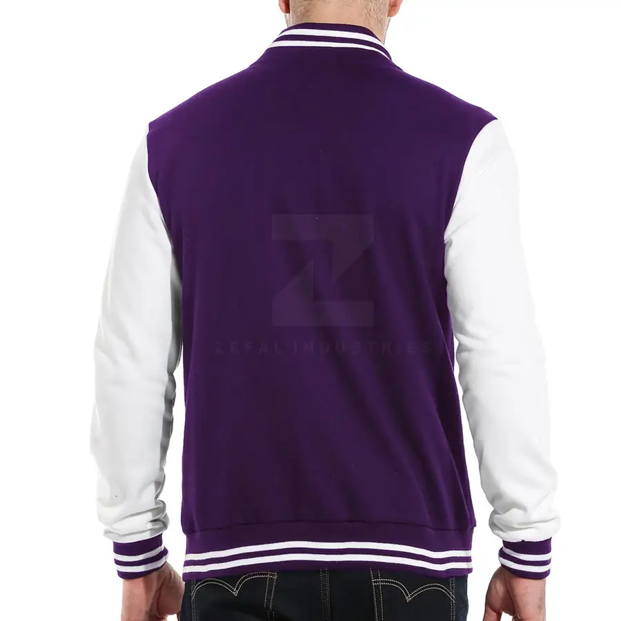 Unique Design Men's Letterman Jacket Stand Front Breathable Eco-Friendly Winter Jacket Best Selling Customizable Fashion Wear — Zefal Industries product photograph 2 of 6