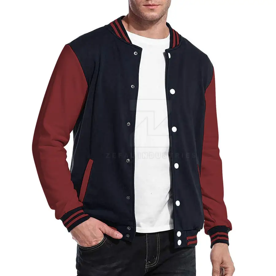 Wholesale High Quality Letterman Jacket Stand Front Eco-Friendly Breathable Winter Jacket for Team Uniforms Sports Activities — Zefal Industries product photograph 1 of 6