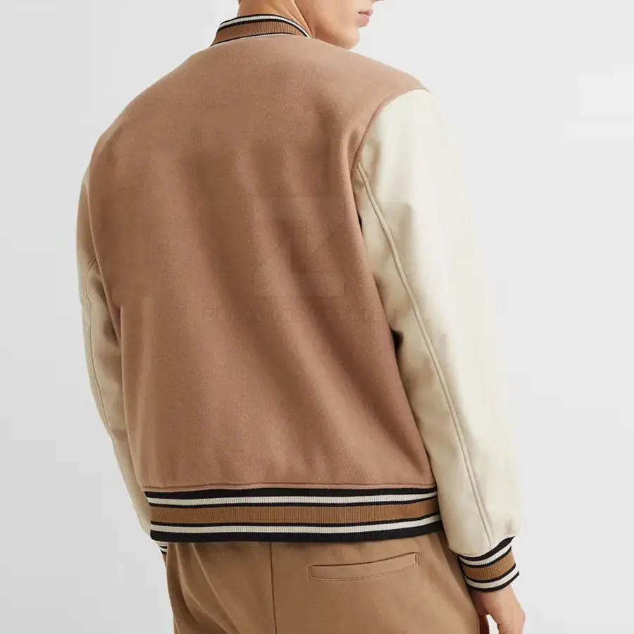Pakistan Manufactured Winter Lettermen Jacket High Quality 100% Cotton Stand Collar Front Eco-Friendly Breathable Casual — Zefal Industries product photograph 3 of 6