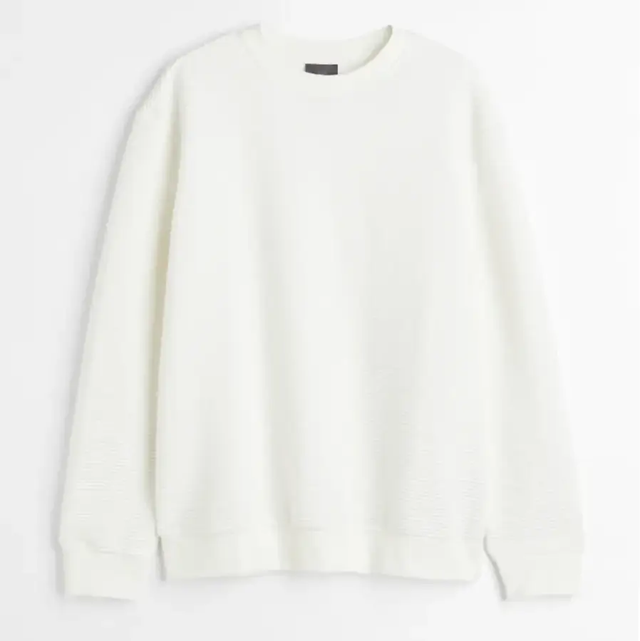 Unisex Winter Sweatshirt Crew Neck 2021 Hot Design ODM Custom Made Bamboo Fiber Embroidered Beaded Heart Pattern Long Sleeve — Zefal Industries product photograph 6 of 6