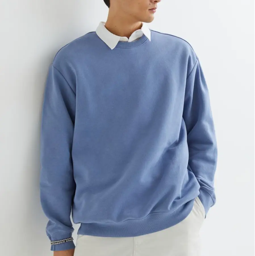 Unisex Winter Sweatshirt Double-Layer Collar Embroidered Beaded Digital Printing ODM Service 100% Bamboo Fiber Fleece — Zefal Industries product photograph 1 of 6