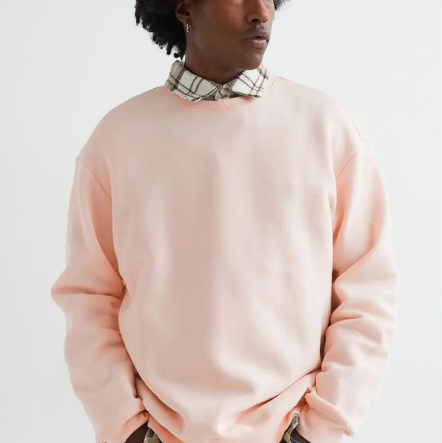 Brand New Custom O-neck Winter Unisex Fleece Sweatshirt Waterproof Embroidered Beaded Plain Dyed Design ODM Service Custom — real Zefal Industries product photograph