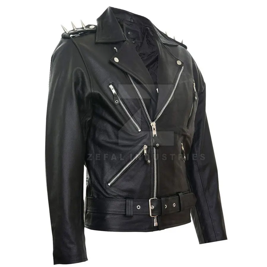 New Style Eco-Friendly High Quality Lightweight Custom Windproof Waterproof Breathable Winter Men Leather Jacket Cotton Shell — Zefal Industries product photograph 3 of 6