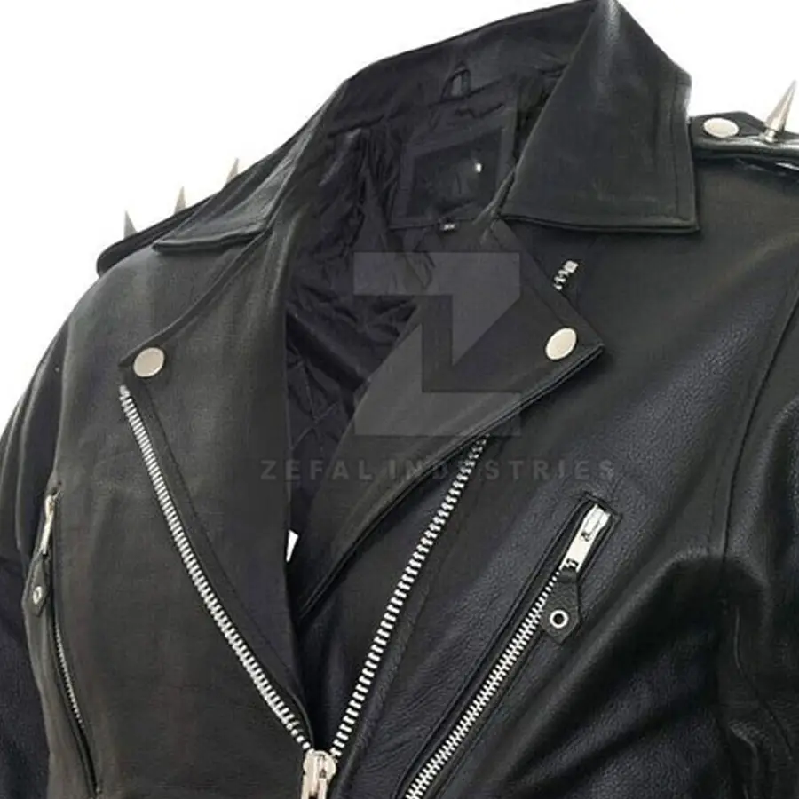 New Style Eco-Friendly High Quality Lightweight Custom Windproof Waterproof Breathable Winter Men Leather Jacket Cotton Shell — Zefal Industries product photograph 5 of 6