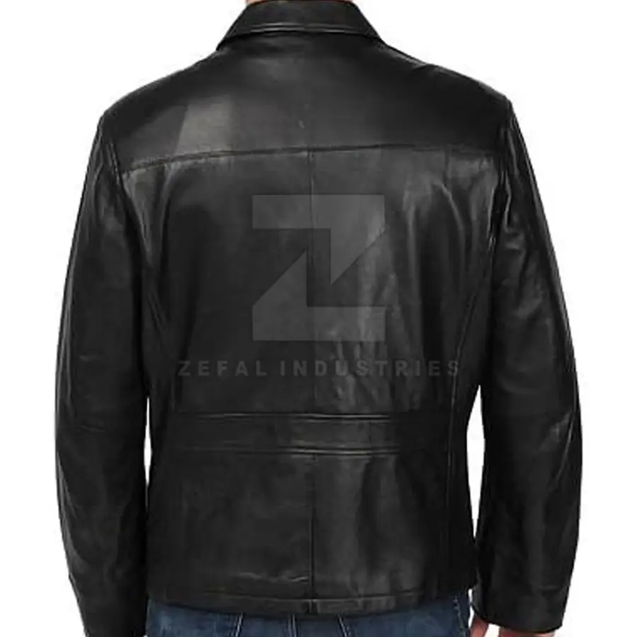 Wholesale Price Fashionable Men Winter Jacket PU Leather High Quality Stand Collar Front Logo Waterproof — Zefal Industries product photograph 2 of 6