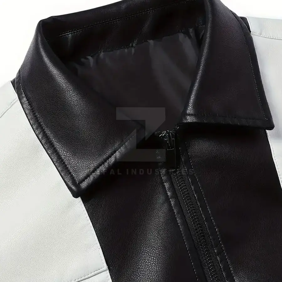 Cheap Price Men Leather Jacket Wholesale Breathable Waterproof Eco-Friendly Stand Collar Front Logo Outdoor Use Winter Jacket — Zefal Industries product photograph 3 of 6