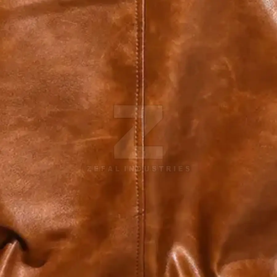 Customized Logo Design Stand Collar Front Winter Waterproof Eco-Friendly Windproof Men Leather Jacket for Online Sale Low Price — Zefal Industries product photograph 5 of 6