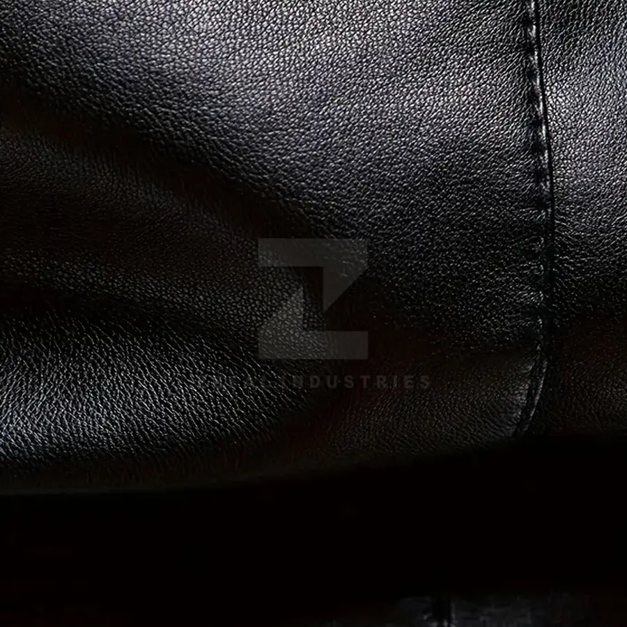New Winter Fashion Design Custom Stand Collar Front Logo Men Leather Jacket Breathable Windproof Waterproof Eco-Friendly Casual — Zefal Industries product photograph 4 of 6