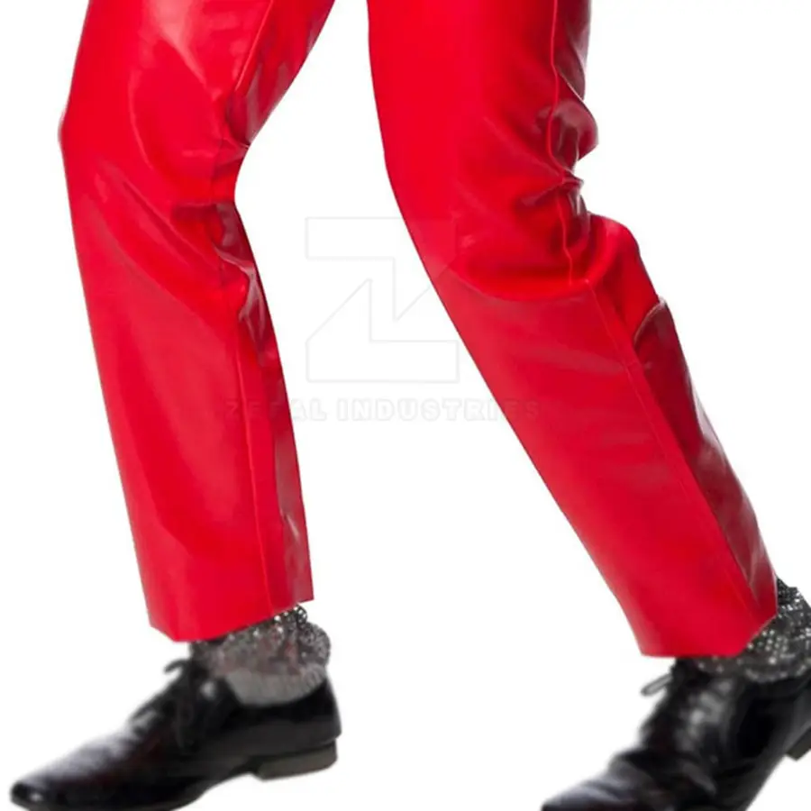 Best Selling Men Leather Pants Winter Knitted Customized Logo Dark Mid Casual Lightweight Breathable High Quality Premium Design — Zefal Industries product photograph 4 of 6