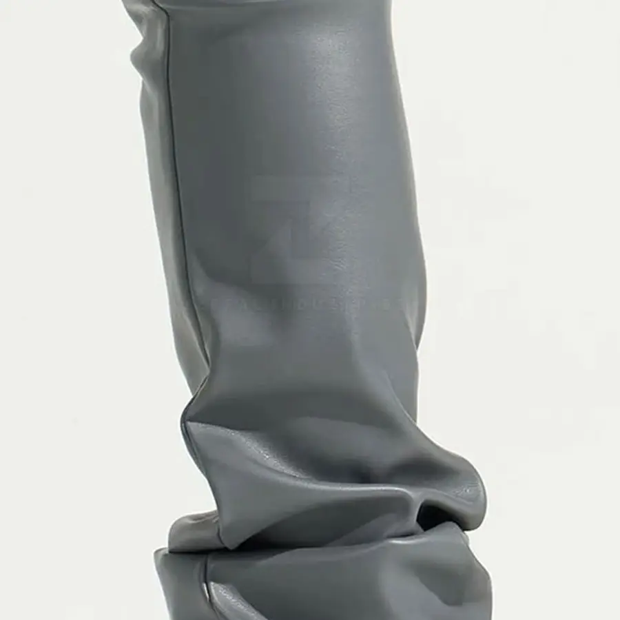 Factory Manufacture Breathable Casual Men Leather Pants 2025 Best Design Customized Logo Dark Wash Mid High Quality Lightweight — Zefal Industries product photograph 5 of 6