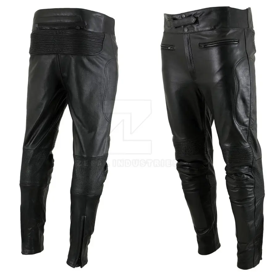 High Quality Customized Logo Lightweight Dark Men Leather Pants Breathable Casual — Zefal Industries product photograph 1 of 6