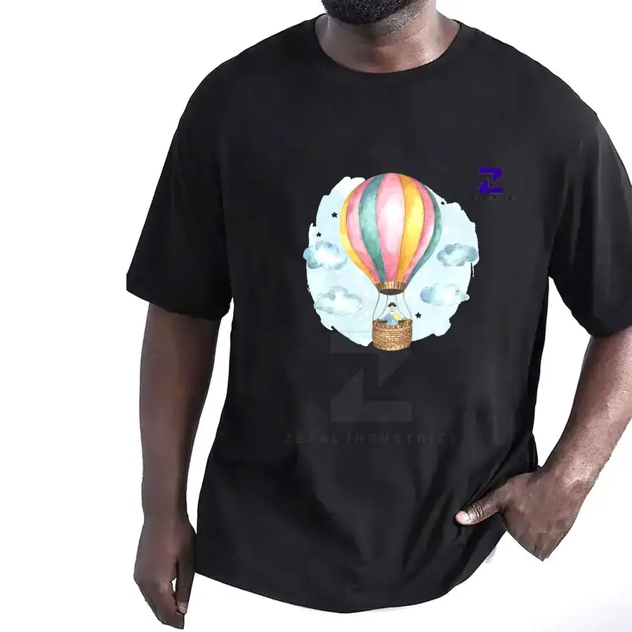 High Quality Men's Solid 100% Cotton T-Shirt with Blank Design Custom Logo Printing Eco-Friendly & Breathable O-Neck — Zefal Industries product photograph 1 of 6