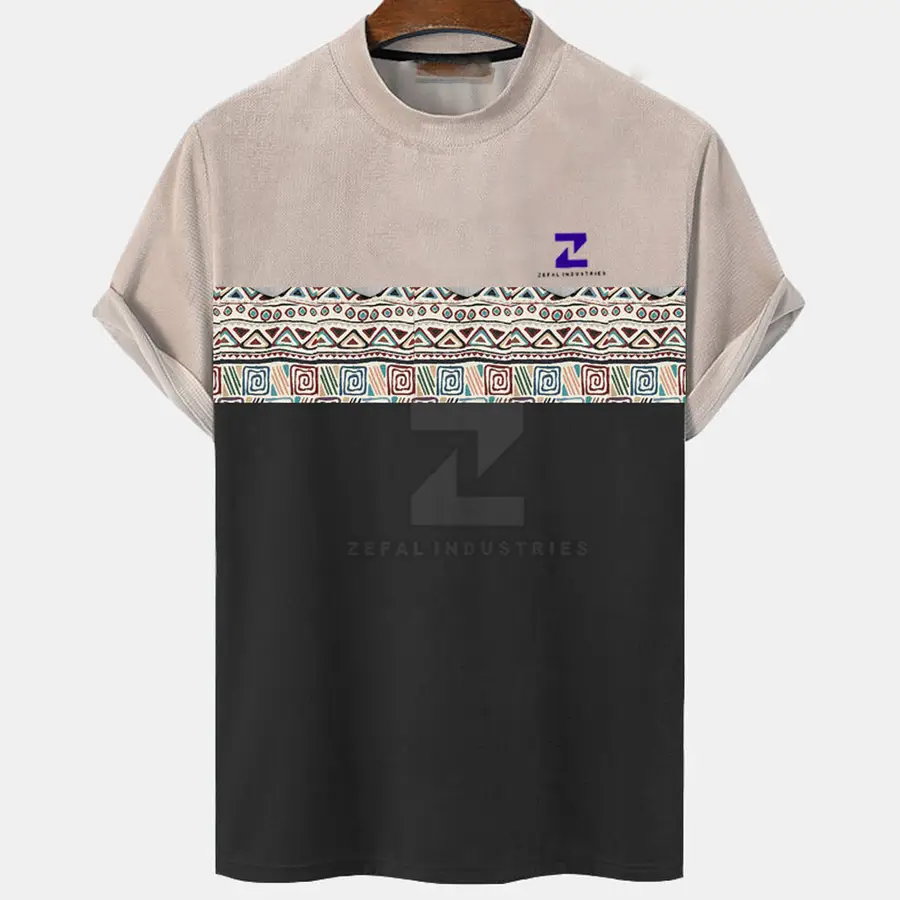 Best Selling Men's T-Shirts 100% Cotton Eco-Friendly Breathable Casual Wear Solid Regular Fit O-Neck Customized Colors Logo High — real Zefal Industries product photograph