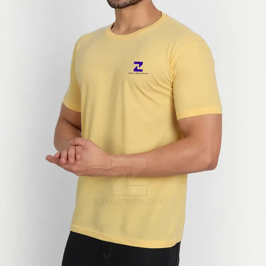 Regular Fit Casual Men's T-Shirt 100% Cotton Eco-Friendly Breathable Sleeve High Quality O-Neck Customized Options Online Sale — Zefal Industries product photograph 2 of 6
