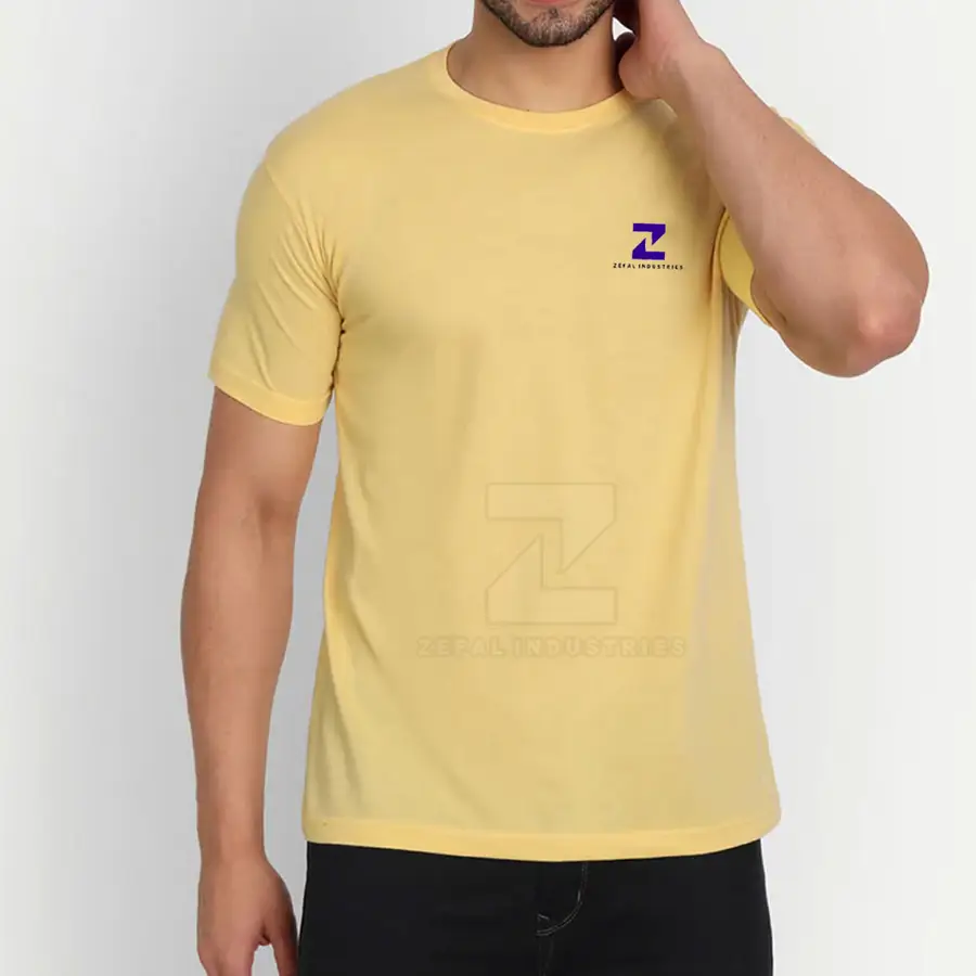 Regular Fit Casual Men's T-Shirt 100% Cotton Eco-Friendly Breathable Sleeve High Quality O-Neck Customized Options Online Sale — Zefal Industries product photograph 3 of 6