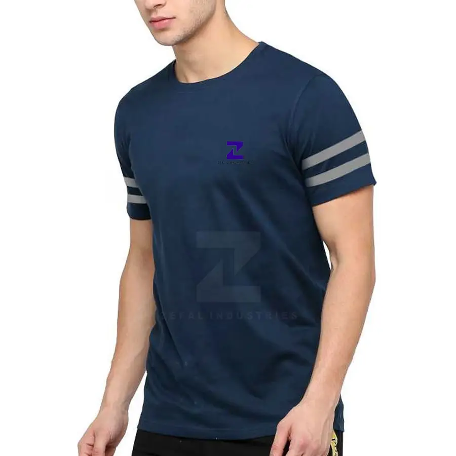 High Quality 100% Cotton Latest Design Men T-Shirts Classic Casual Breathable Eco-Friendly Customized Colors & Logo Regular Fit — Zefal Industries product photograph 2 of 6