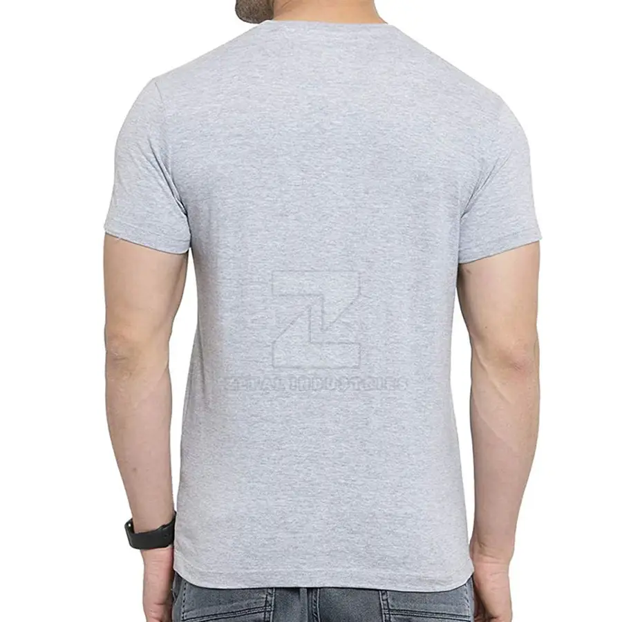 High Quality 100% Cotton Men Solid Regular Fit T-Shirt Short Sleeves OEM Service Custom Logo Eco-Friendly Breathable Summer — Zefal Industries product photograph 3 of 6