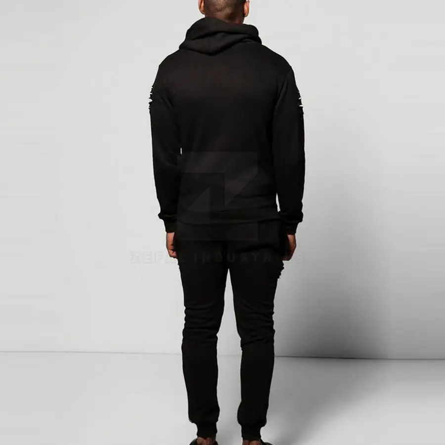 Stock Private Label Adult Men Winter Plus Size Hooded Tracksuits 100% Cotton Eco-Friendly Unique Design Hot Sale Customized — Zefal Industries product photograph 3 of 6