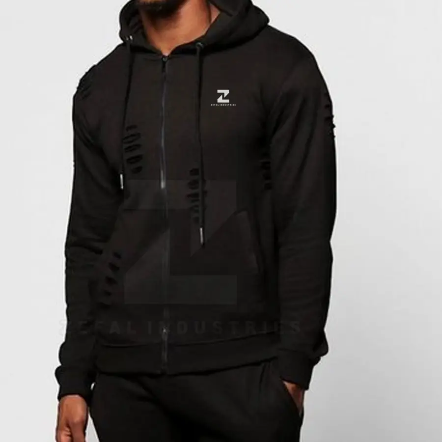 Stock Private Label Adult Men Winter Plus Size Hooded Tracksuits 100% Cotton Eco-Friendly Unique Design Hot Sale Customized — Zefal Industries product photograph 4 of 6