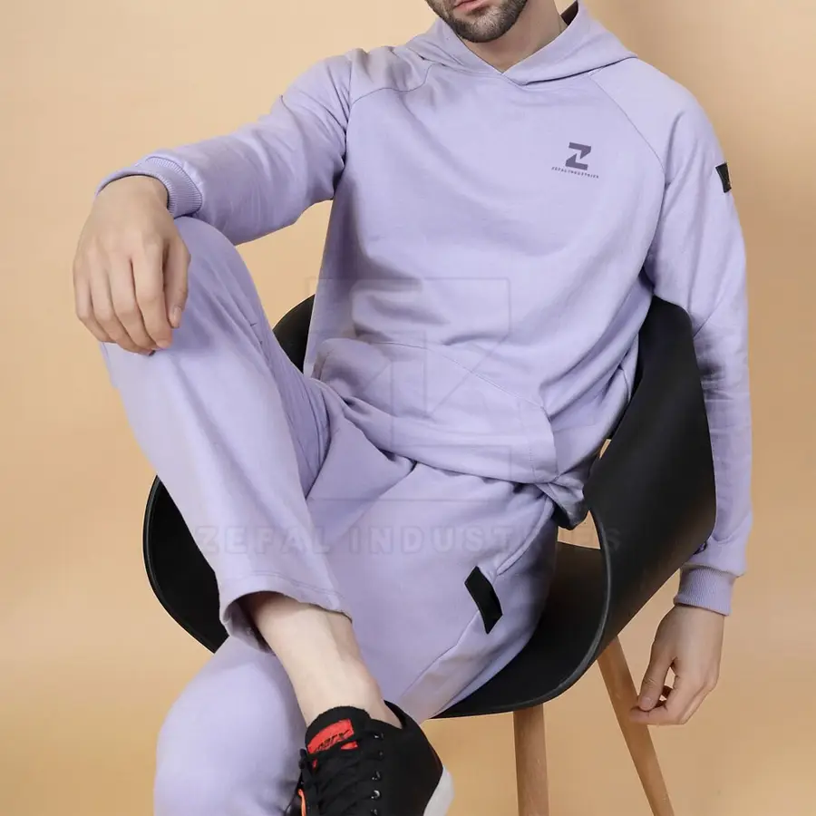 Premium Quality Wholesale Winter Plus Size Hooded Breathable Men Tracksuits Customized Logo Long Sleeves — Zefal Industries product photograph 3 of 6