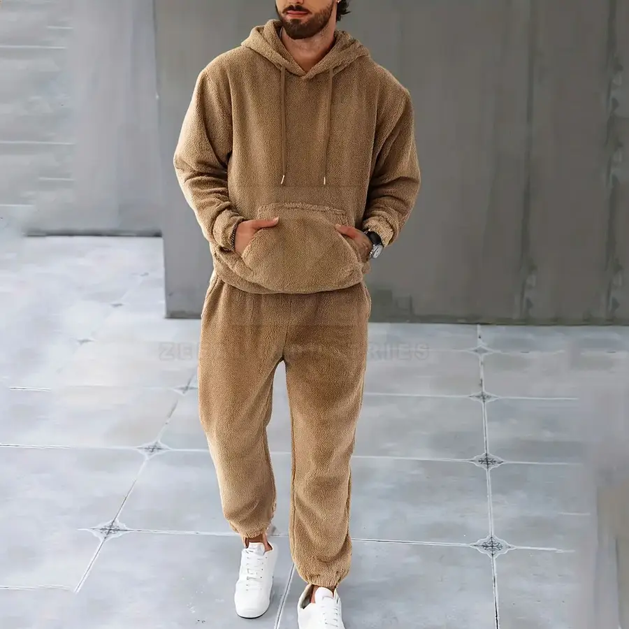 High Quality Lightweight Full Length Winter Plus Size Hooded Breathable Windproof Eco-Friendly 100% Cotton Men Tracksuits Sets — Zefal Industries product photograph 3 of 6