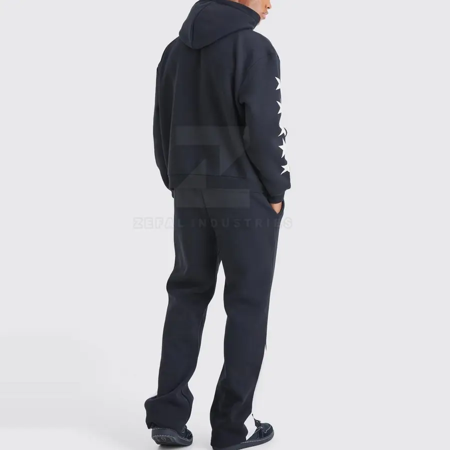 Factory Direct Sale Low MOQ Customizable Winter Plus Size Breathable Hooded Men Tracksuits Sets Private Label 100% Cotton — Zefal Industries product photograph 2 of 6