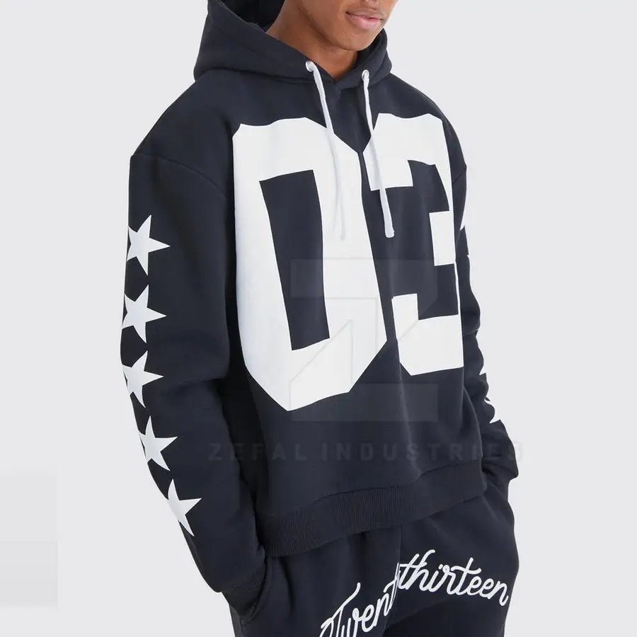 Factory Direct Sale Low MOQ Customizable Winter Plus Size Breathable Hooded Men Tracksuits Sets Private Label 100% Cotton — Zefal Industries product photograph 3 of 6
