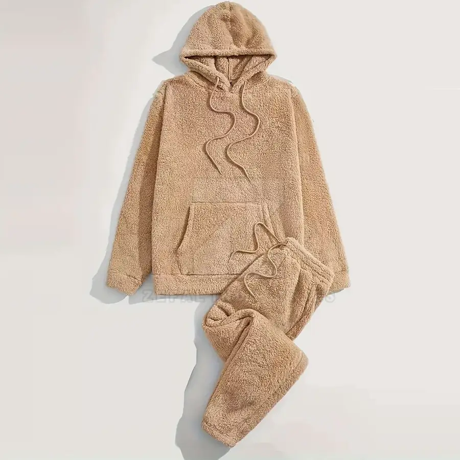 Unique Style Custom Made Men Winter Hooded Plus Size 100% Cotton Tracksuits Solid Color Apparel — Zefal Industries product photograph 1 of 6
