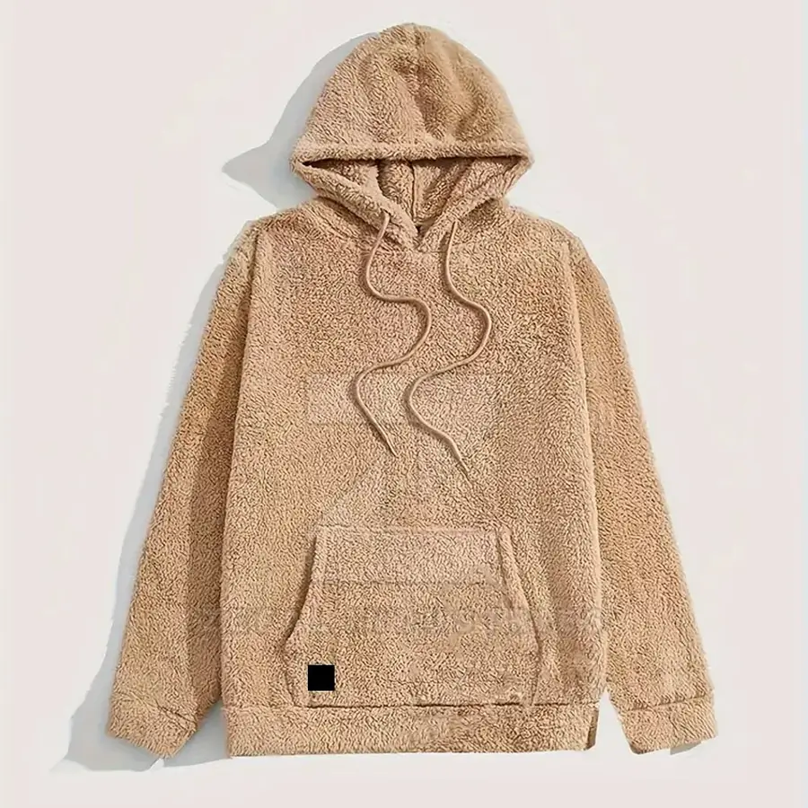 Unique Style Custom Made Men Winter Hooded Plus Size 100% Cotton Tracksuits Solid Color Apparel — Zefal Industries product photograph 3 of 6