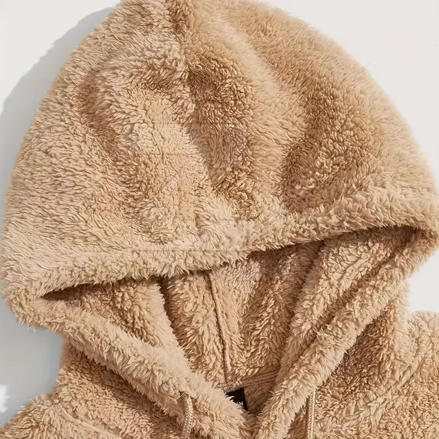 Unique Style Custom Made Men Winter Hooded Plus Size 100% Cotton Tracksuits Solid Color Apparel — Zefal Industries product photograph 4 of 6