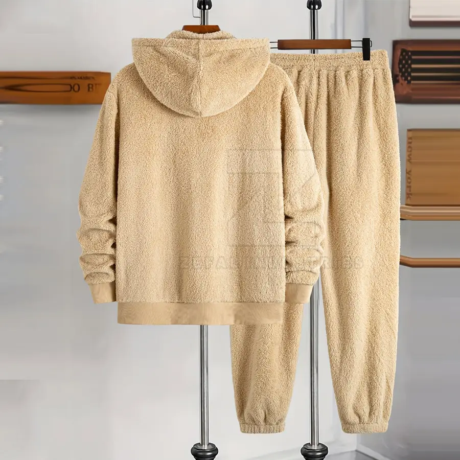 Best Selling New Arrival Men Plus Size Tracksuits Sets Winter Hooded Eco-Friendly Sherpa Fleece 100% Cotton High Quality — Zefal Industries product photograph 2 of 6