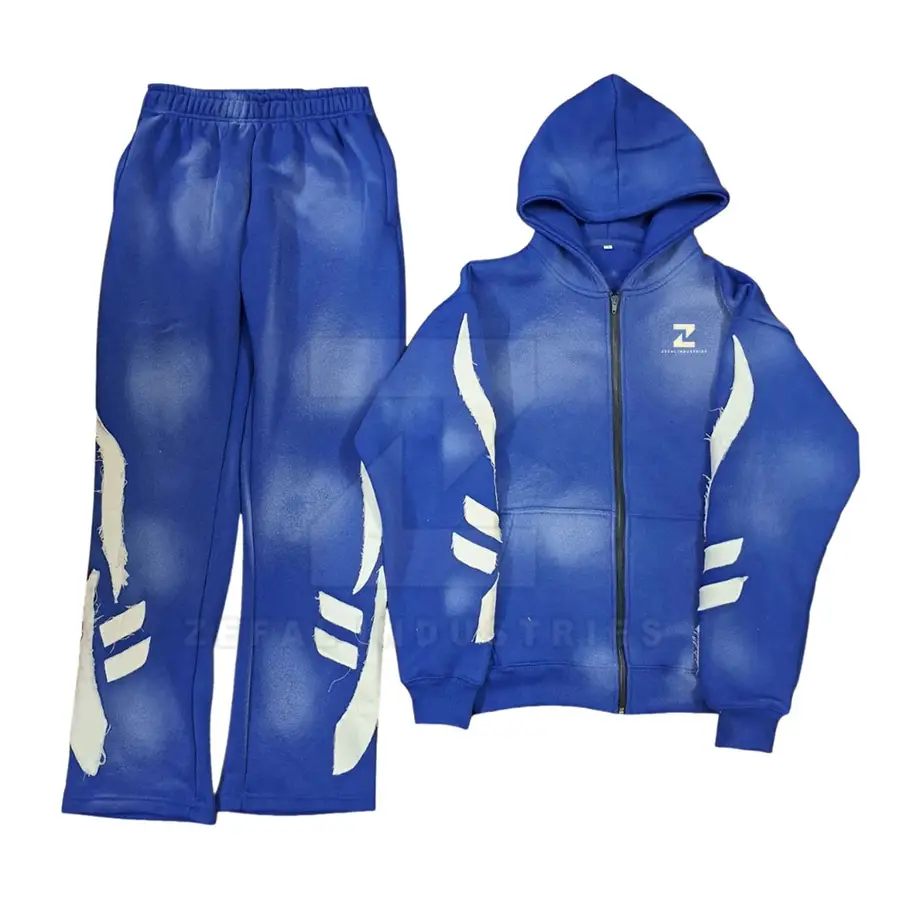 OEM Service Winter Plus Size Hooded 100% Cotton Eco-Friendly Breathable Lightweight Men Tracksuits Sets Hot Sale — Zefal Industries product photograph 1 of 6