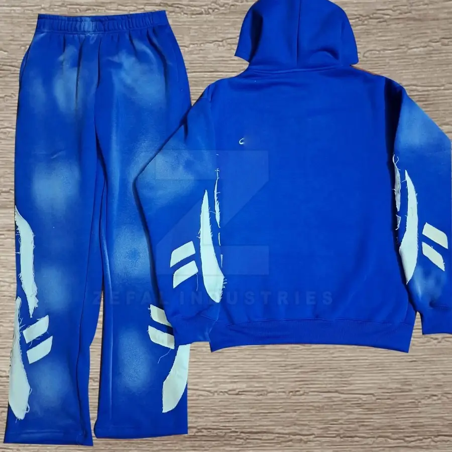 OEM Service Winter Plus Size Hooded 100% Cotton Eco-Friendly Breathable Lightweight Men Tracksuits Sets Hot Sale — Zefal Industries product photograph 2 of 6