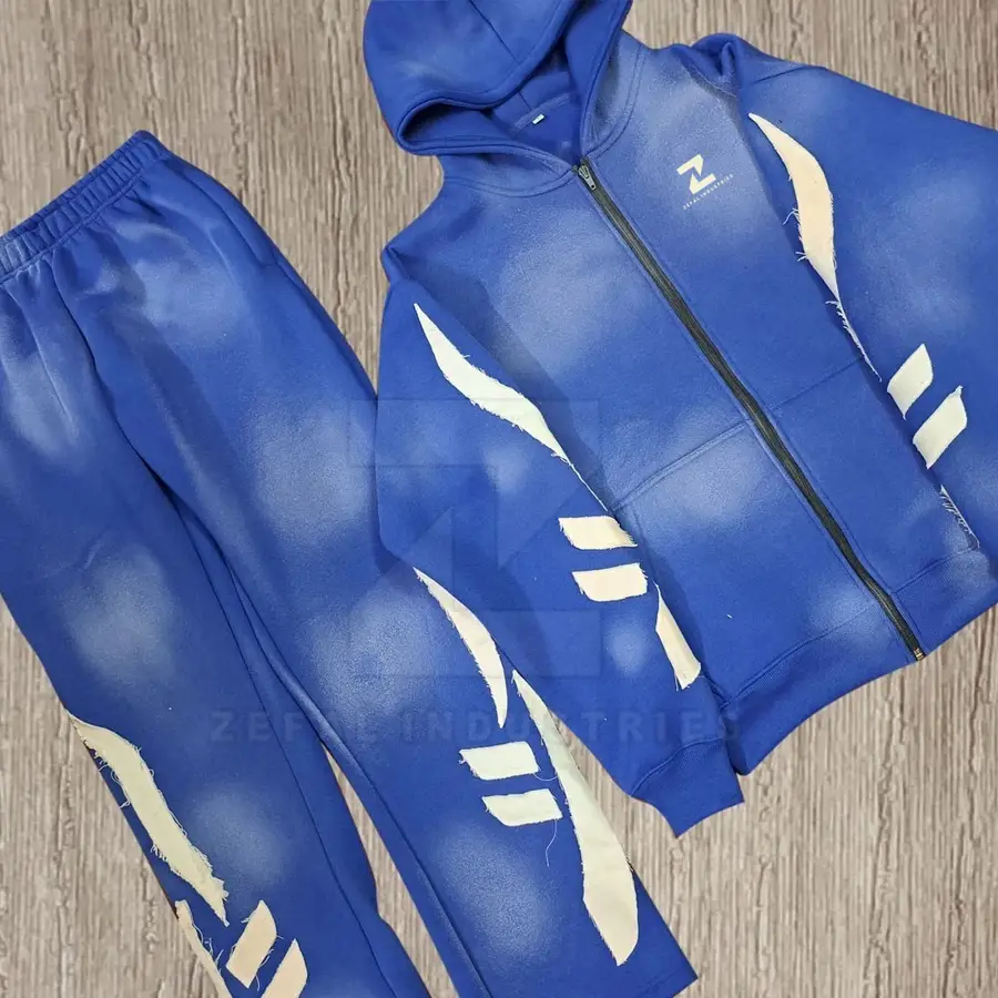 OEM Service Winter Plus Size Hooded 100% Cotton Eco-Friendly Breathable Lightweight Men Tracksuits Sets Hot Sale — Zefal Industries product photograph 3 of 6