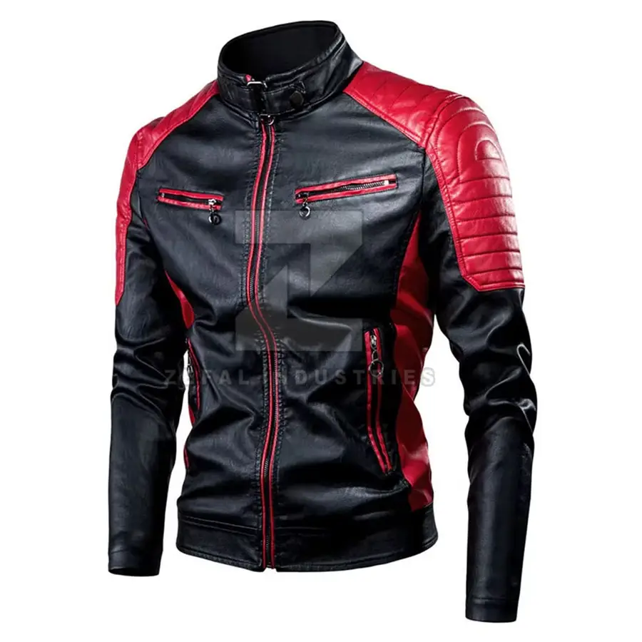 Private Label Breathable Plus Size Winter Leather Full Sleeve Motorbike Jacket-Customizable High Quality Low Price — real Zefal Industries product photograph