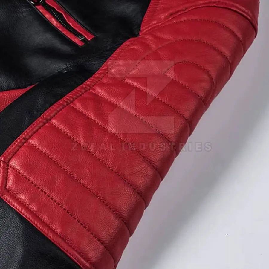 Private Label Breathable Plus Size Winter Leather Full Sleeve Motorbike Jacket-Customizable High Quality Low Price — Zefal Industries product photograph 6 of 6