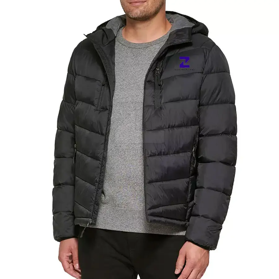 Comfortable Eco-Friendly Breathable Front Logo Outdoor Use Men Puffer Jacket Top Selling Fashion Clothing Winter Jacket — Zefal Industries product photograph 6 of 6